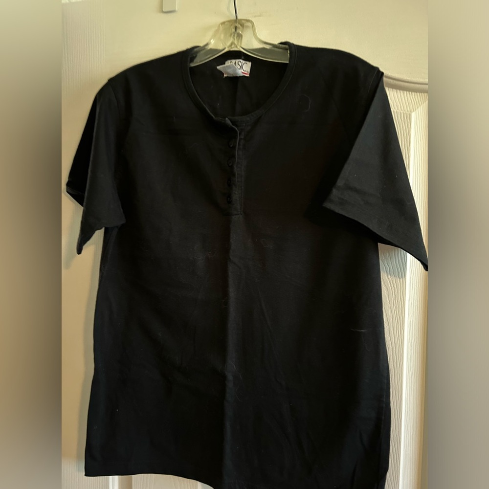 Black Henley Tshirt